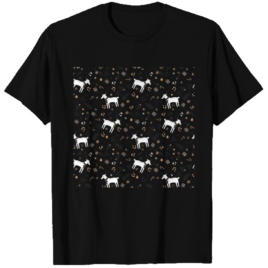 Cute Christmas Reindeer Modern Pattern T-shirt