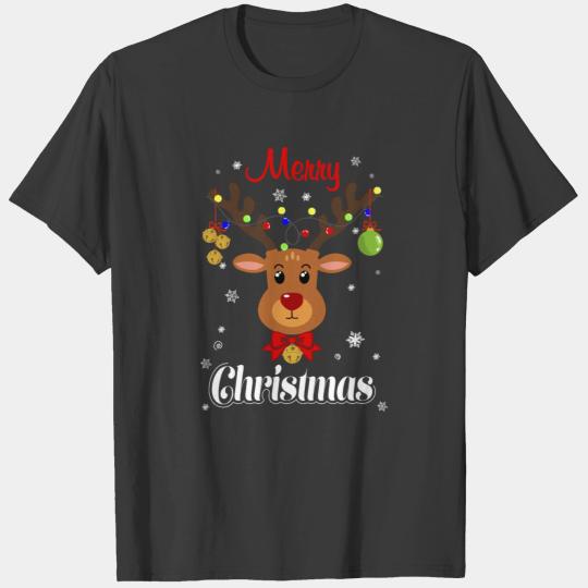Funny Christmas Reindeer Merry Christmas 2021 T-shirt