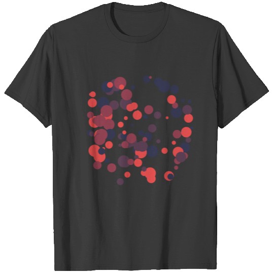 abstract circles pattern T-shirt