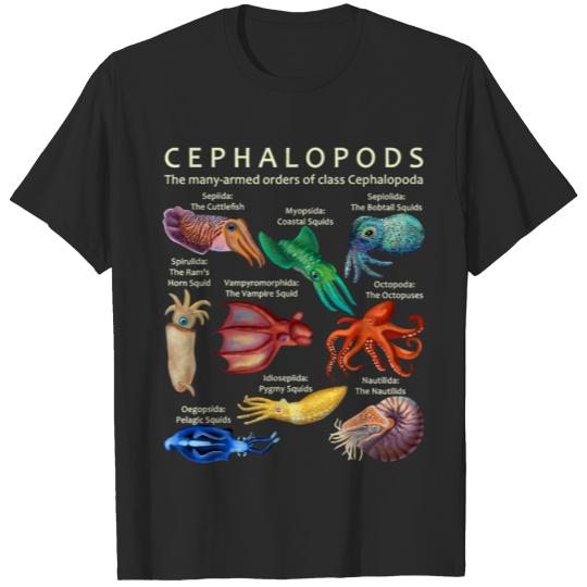 Discover The Cephalopod Octopus Squid Cuttlefish T-shirt