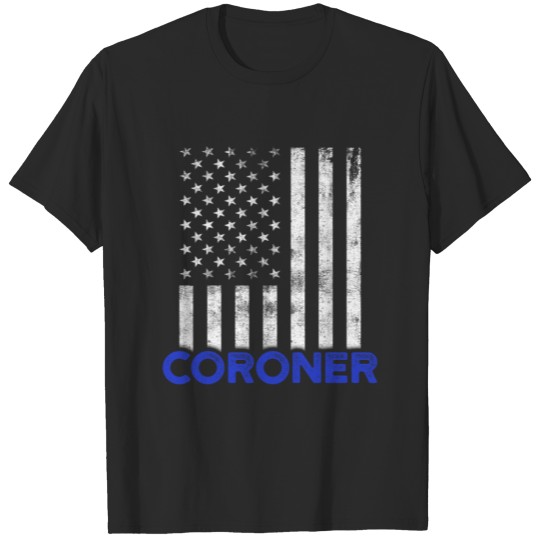 Discover Coroner Medical Examiner USA Investigator graphic T-shirt