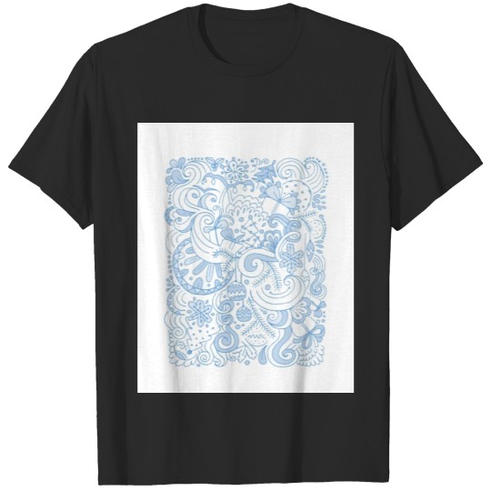 Discover Fun Abstract Floral Pacifica Pattern T-shirt