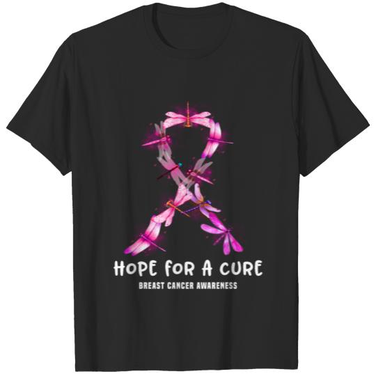 Discover Dragonflies Hope For Rure Breast Cancer Awareness T-shirt