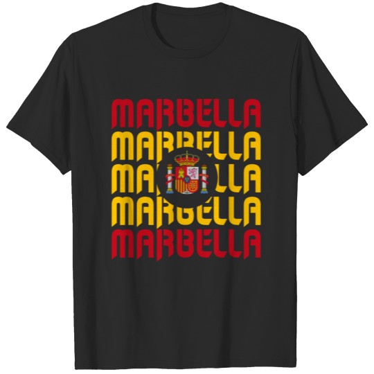 Discover Marbella Spain flag design T-shirt