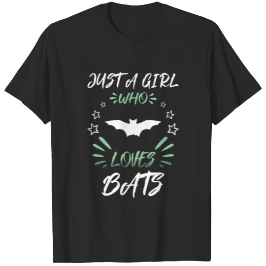 Discover Just A Girl Who Loves Bats Gift T-shirt