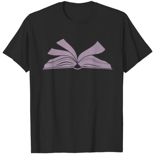 Discover Open book reading bookworm T-shirt