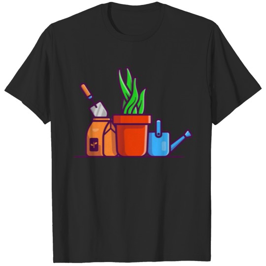 Discover Plant pot kettle and shove T-shirt