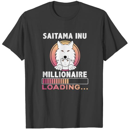 Saitama Inu Millionaire Loading Crypto Wolfpack T-shirt