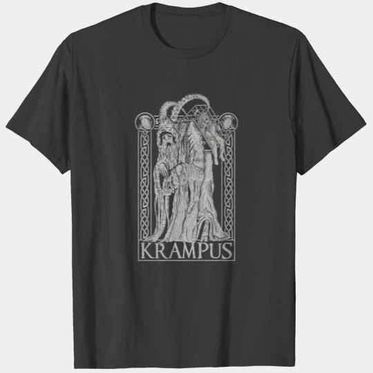 Krampus Gruss Von Krampus Dark Gothic Christmas T-shirt