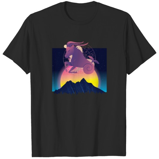 Discover Capricorn Vaporwave Men Women Kids T-shirt T-shirt