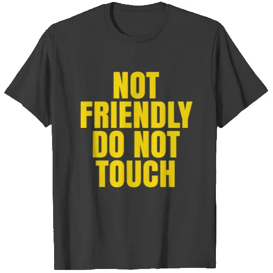 NOT FRIENDLY DO NOT TOUCH T-shirt