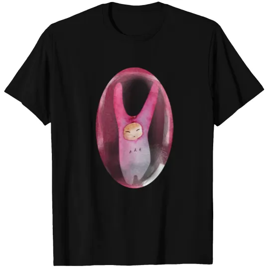 Water Elf Day Dreamer Pink Red Sleeping Bubble T-shirt