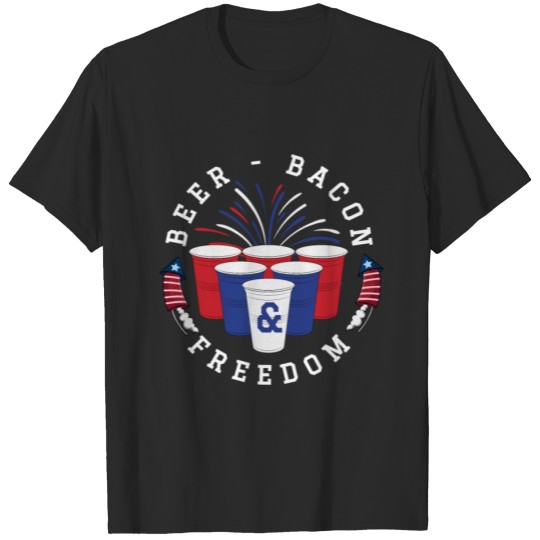 Discover BEER BACON FREEDOM T-shirt
