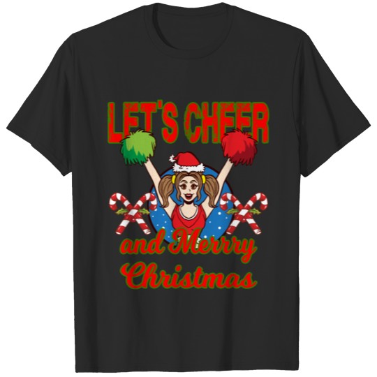 Discover Let's cheer and christmas for a cheerleader T-shirt
