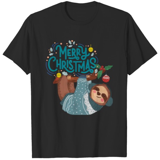 Discover Merry Christmas Sloth T-shirt