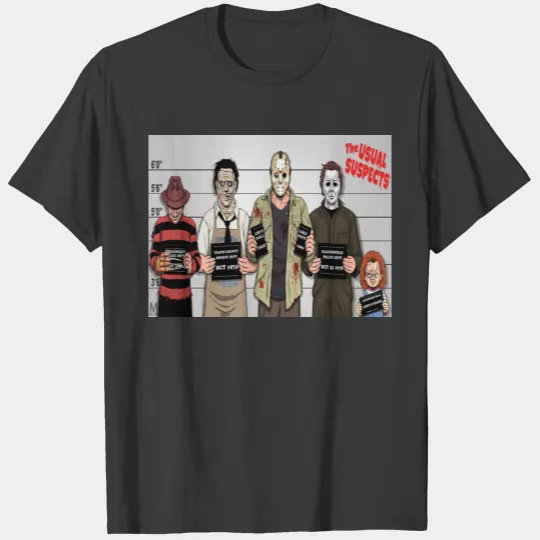 Halloween Jason Freddy Chucky Scream Jigsaw T-shirt