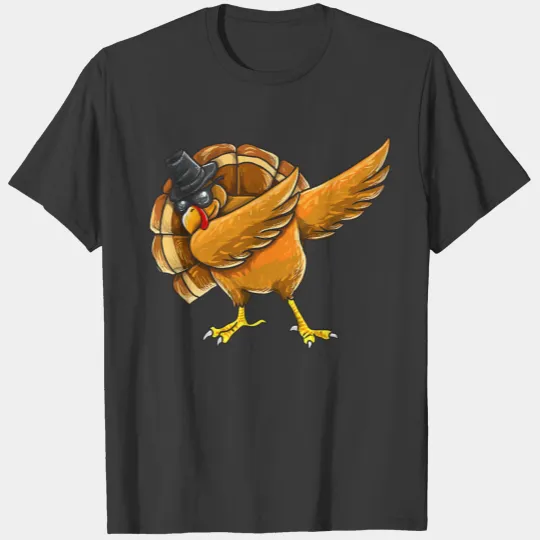 Dabbing Turkey Shirt Thanksgiving Boys Kids Men Tu T-shirt