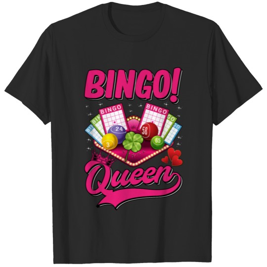 Discover Bingo Player Queen Women Funny Bingo Girl T-shirt