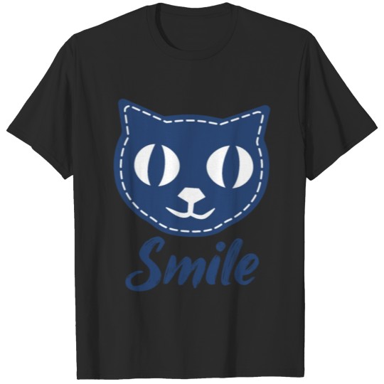 Discover cat smile design T-shirt