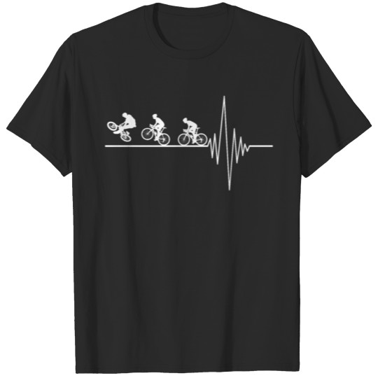 Discover Racing Bikes On ECG Line T-shirt