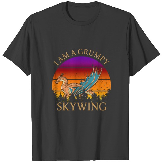 Wings of fire i am a Grumpy Skywing Retro Kids Tee T-shirt