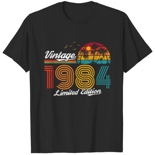 Discover 1984 Vintage born in Retro age Birthday gift idea T-shirt