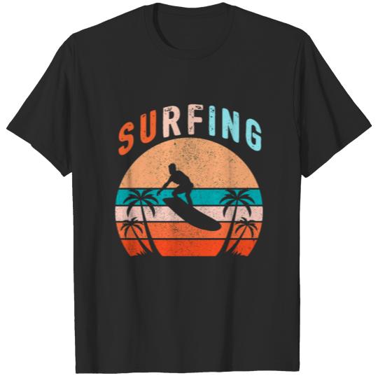 Discover Surfing Surfer Gift Wave Surfboard T-shirt