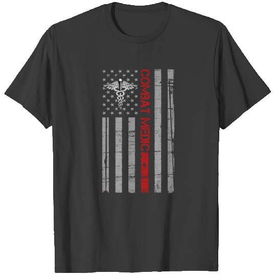 American Combat Medic Always a Combat Medic T-shirt