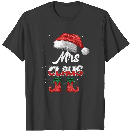 Mrs Claus Shirt Christmas Pajama Family T-shirt