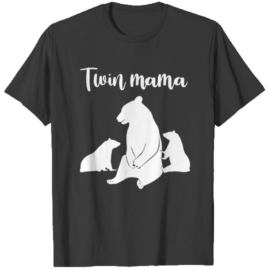 Funny Twin Mom Gift For Women Mother Cool Mama Bea T-shirt
