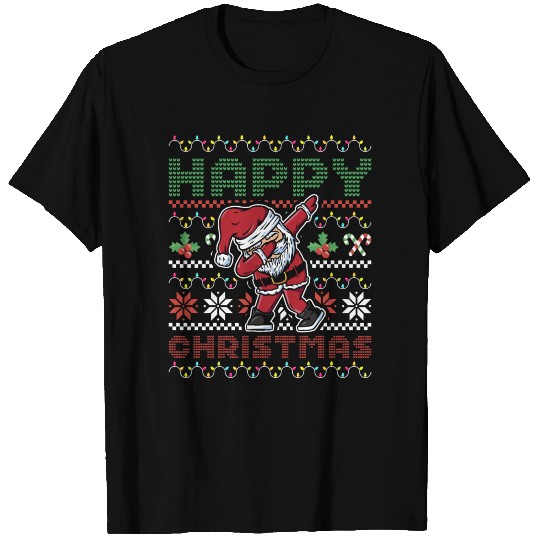 Happy Christmas Dabbing Santa Dab Dance Santa T-shirt