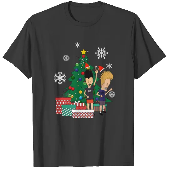 Beavis And Butthead Around The Christmas Tree T-shirt