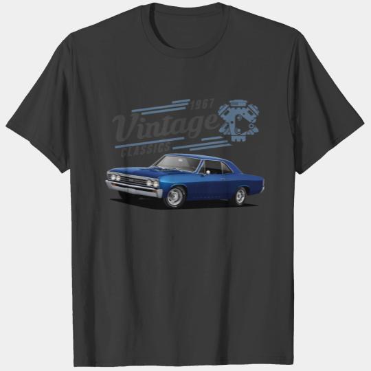 Vintage Chevelle and Engine T-shirt