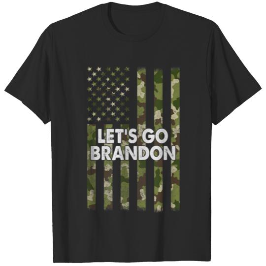 Discover Mens Let's go Funuy Brandon shirt for Man Camo USA T-shirt