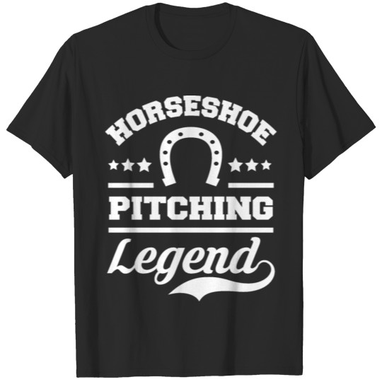 Discover Horseshoe Pitching Legend Funny T-shirt