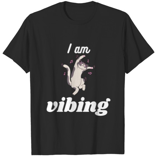 Discover Vibing Cat Dancing Cat T-shirt
