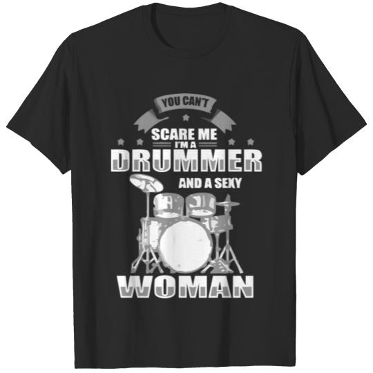 Drummer And Sexy Women Funny Sayings Design T-shirt