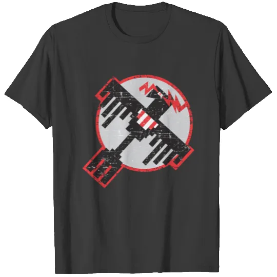 34th Bomb Squadron Thunderbirds - Grunge Style T-shirt
