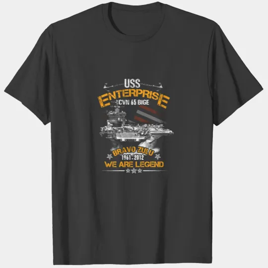 USS Enterprise CVN 65 Army US Navy Veterans T-shirt