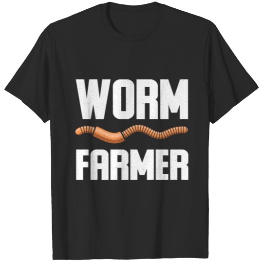 Discover Worm Farmer Compost Vermiculture Gardening Farming T-shirt