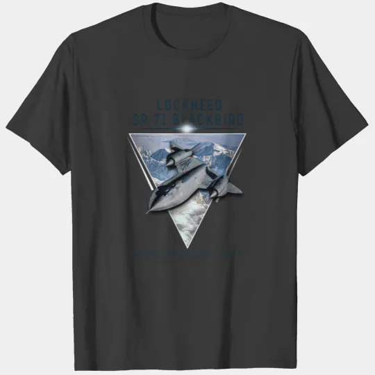 Lockheed SR 71 Blackbird US Airborne Fighter Pilo T-shirt