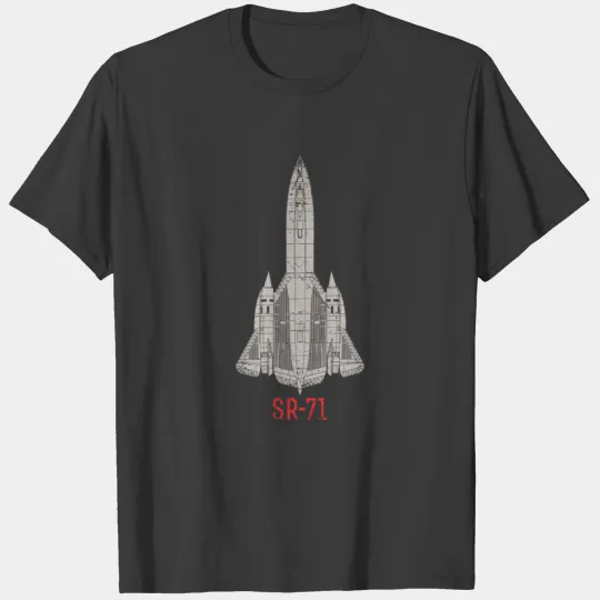 SR 71 Blackbird US Airborne Fighter Pilot T-shirt
