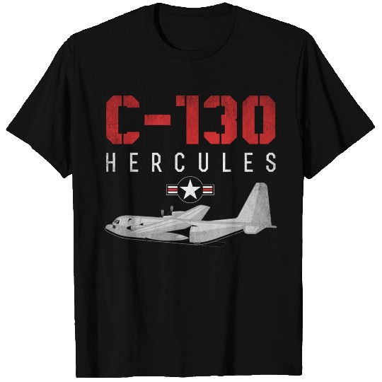 C 130 Hercules US Airborne Fighter Pilot T-shirt