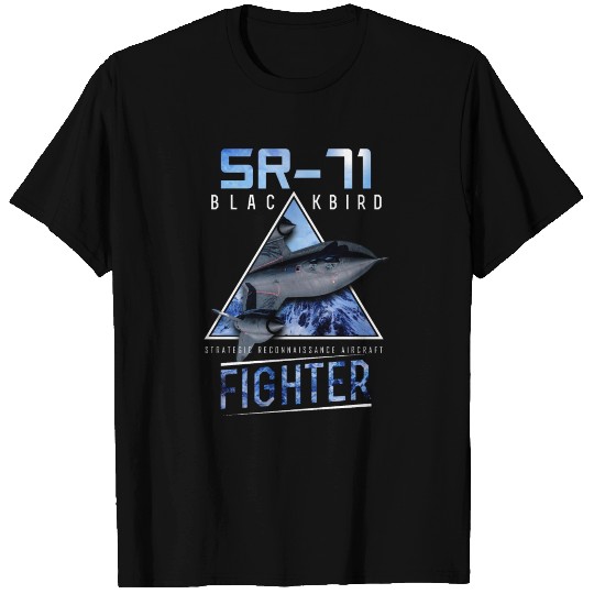SR 71 Blackbird US Airborne Fighter Pilot T-shirt