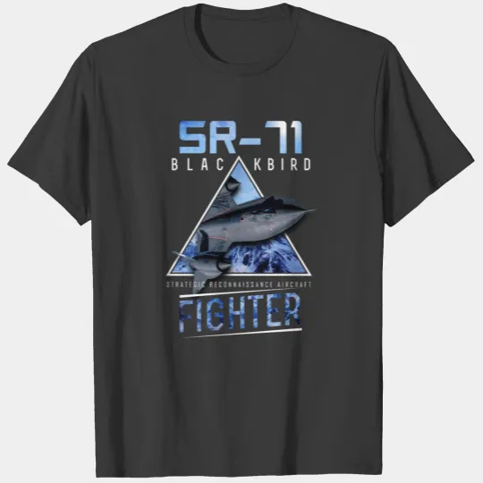 SR 71 Blackbird US Airborne Fighter Pilot T-shirt