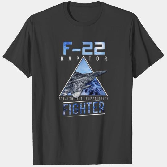 F 22 Raptor US Airborne Fighter Pilot T-shirt