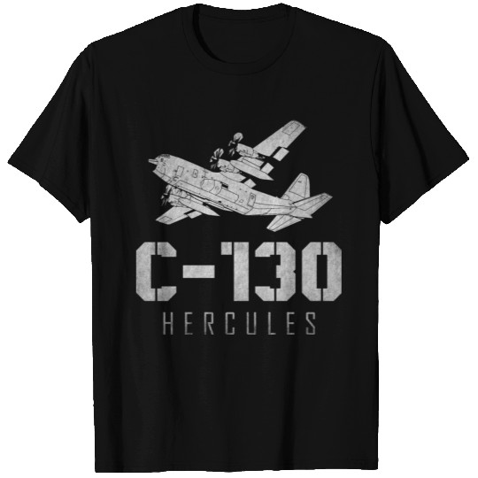 C 130 Hercules US Airborne Fighter Pilot T-shirt