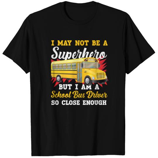 School Bus Driver Superhero T-shirt