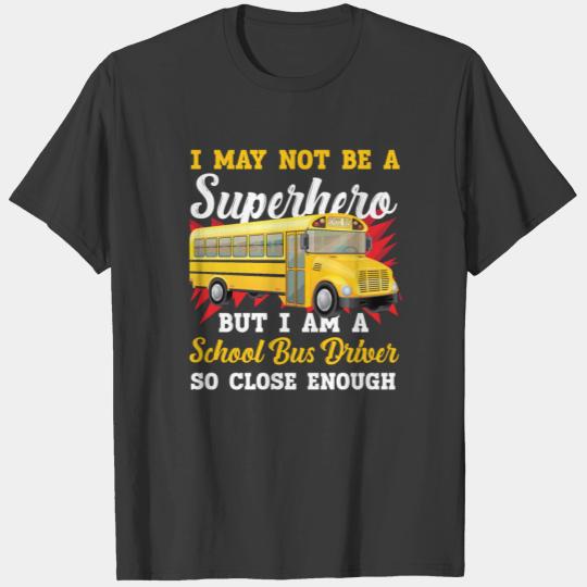 School Bus Driver Superhero T-shirt