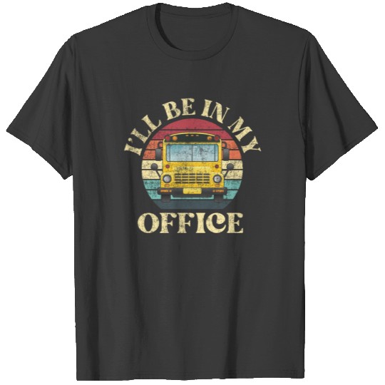 School Bus Driver Retro Vintage T-shirt